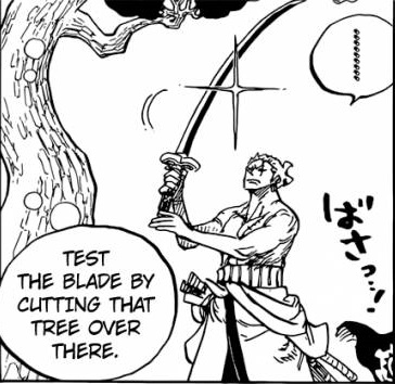 Feral 🎄 on X: Dead Man's Game is caused by Enma pulling out Conquerors  Haki for itself while Zoro is actively fighting it. Much like Enma hasn't  been able to dictate Zoro's