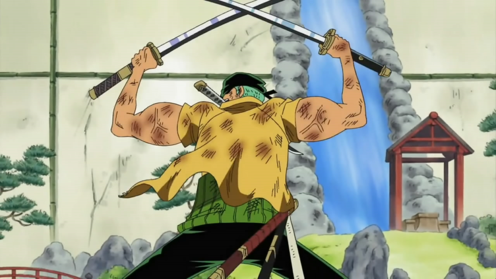 Oden's Nitoryu vs Zoro's Santoryu - One Piece