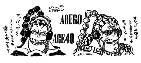 How One Piece Characters Would Look At 40 And 60 Years Old One Piece