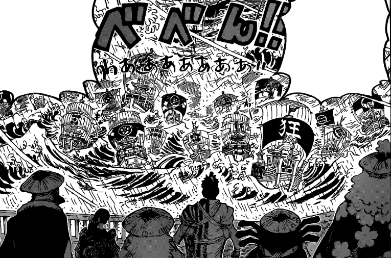 One Piece on X: The Ninja-Pirate-Mink-Samurai Alliance is formed