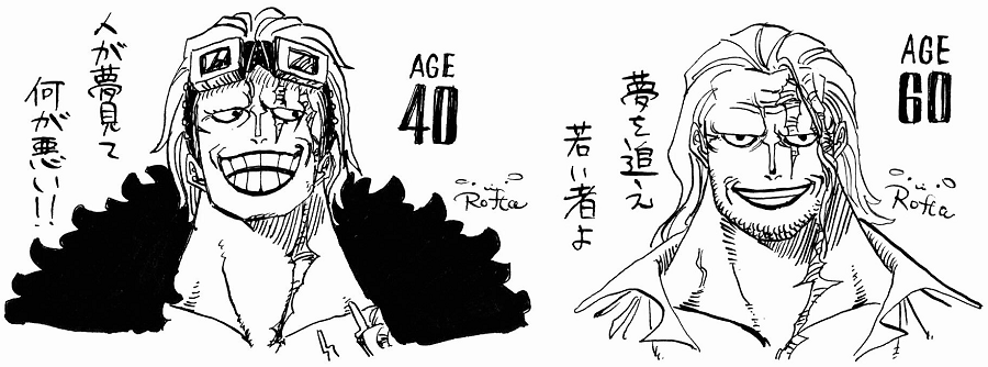 How One Piece Characters would look at 40 and 60 years old! - Pagina 2 ...