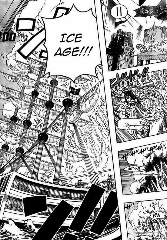 Aokiji already used Awakening during the Marineford War - One Piece