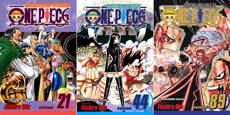 Is There A Pattern In The Volume Covers Related To The Defeat Of Some Major Villains One Piece