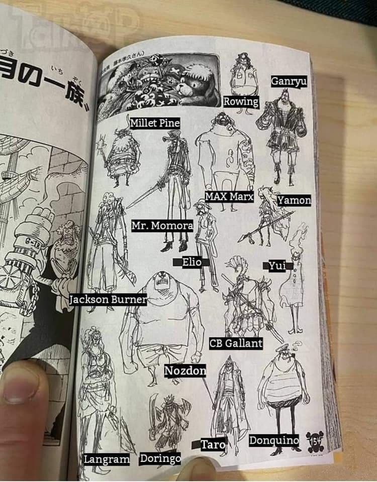 The Names Of The Roger Pirates Members Revealed One Piece