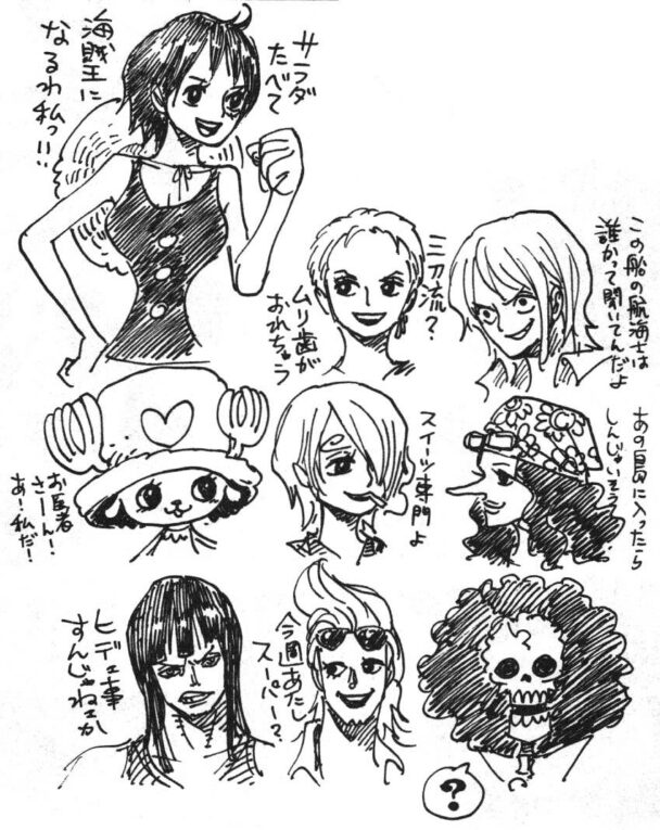 When Oda drew genderswapped versions of Straw Hats, Shichibukai ...