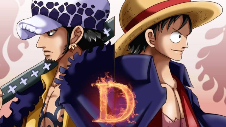 one piece trafalgar law and luffy