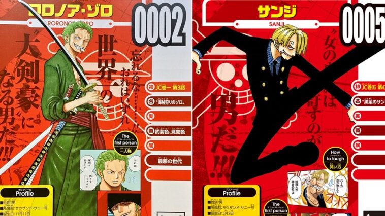 Vivre Card Confirms Zoro S And Sanji S Respective Roles Within The Crew One Piece