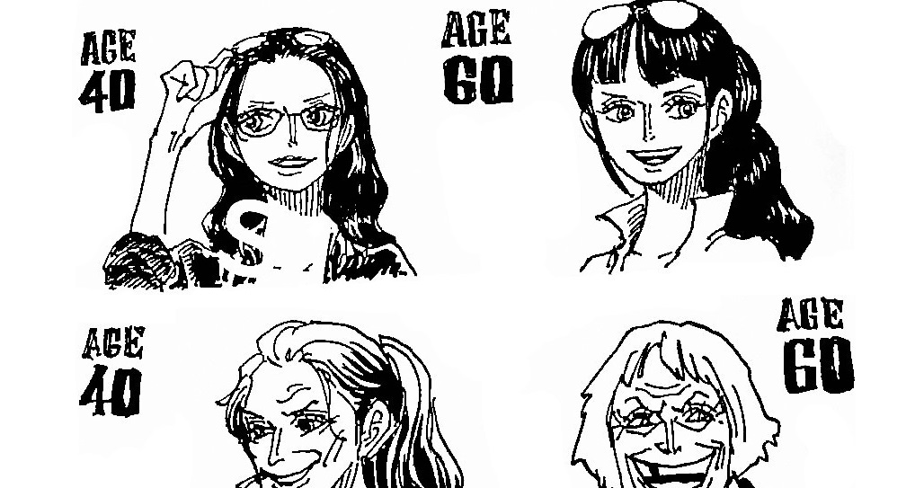 Oda Has Just Revealed How Robin Would Look At 40 And 60 Years Old One Piece