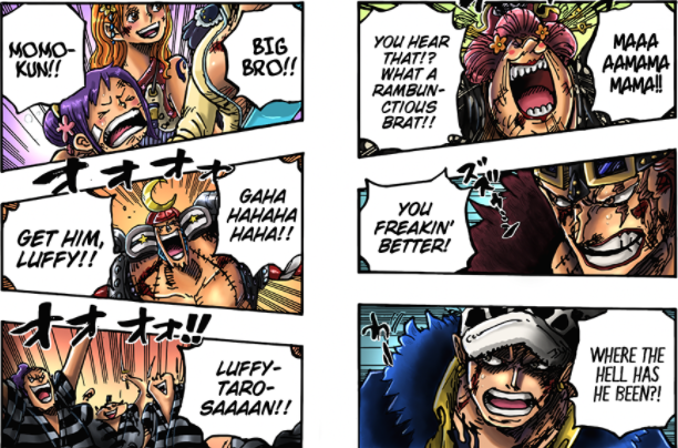 One piece 1026 , clashing between luffy and kaido by EustassQ on