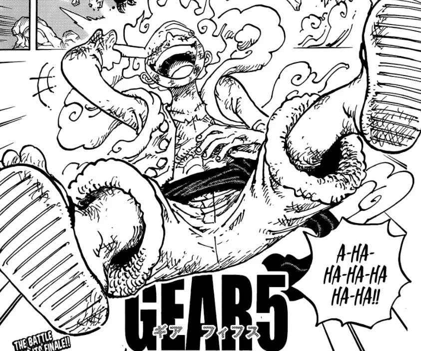 Luffy Gear 5 manga Panel for his first tattoo! 🌩 skip if you haven't seen  what Gear 5 looks like 🫣 Thanks for the trust @poso_o 🙌🏾…