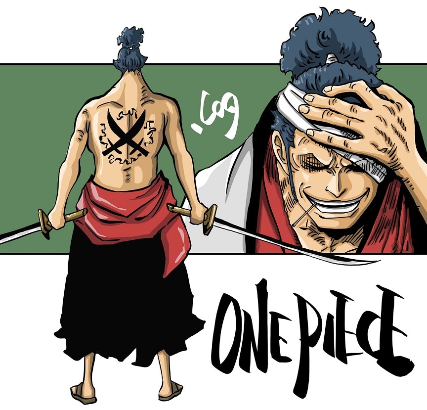 Kinho 🏴‍☠️ on X: #onepiece1024 . . . . . . Esse é Shimotsuki Ushimaru  provável pai do Zoro ou eu tô maluco??? Além de mto parecido, a faixa que  quase cobre