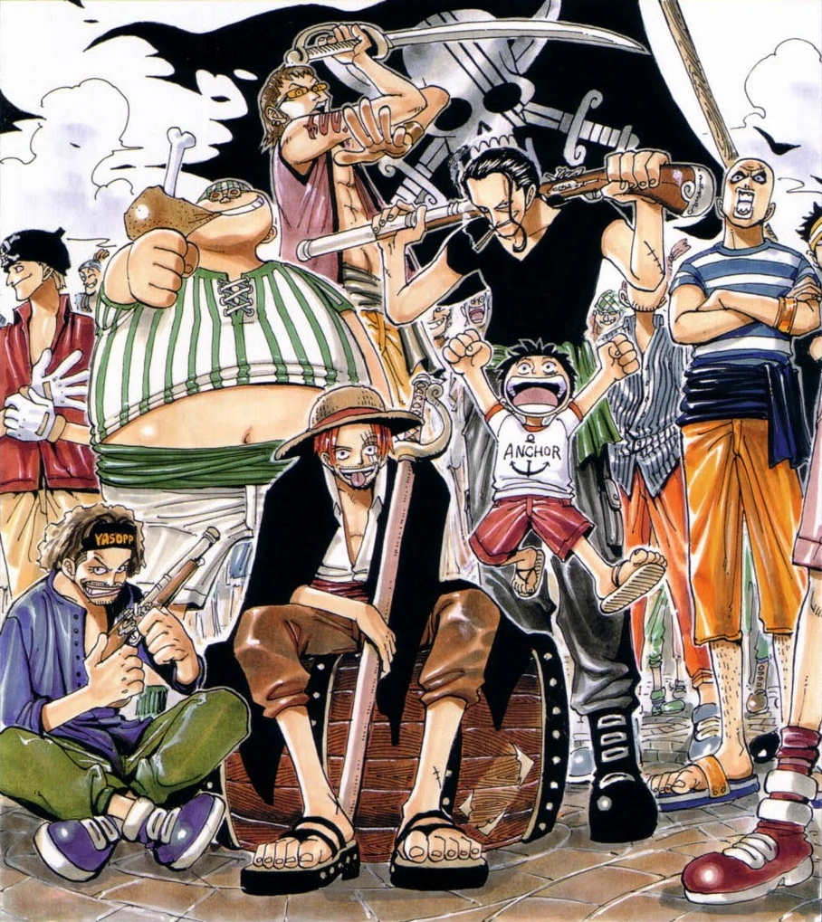 Oda explained the Structure and Scale of the Red Hair Pirates Crew